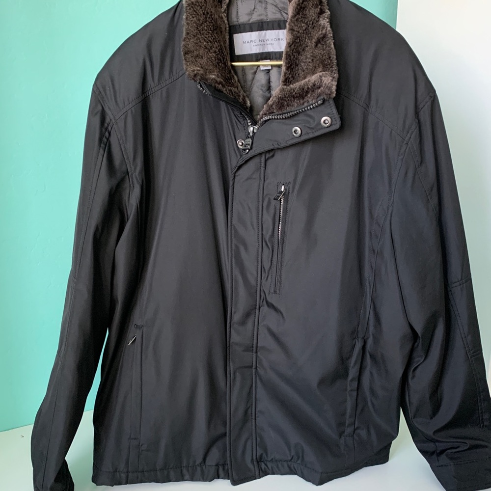 Men’s Black Marc Andrews MARC New York jacket Coat XXL